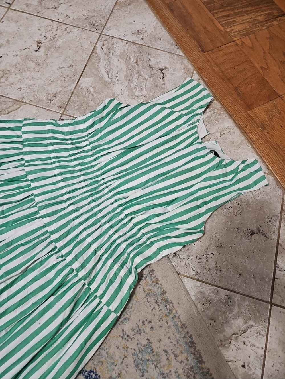 J.CREW Hyacinth Striped Cotton Poplin Dress Size L - Picture 5 of 8